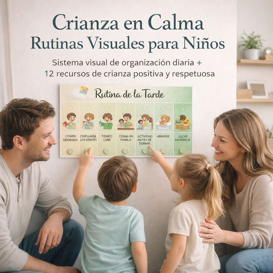 CRIANZA EN CALMA : RUTINAS VISUALES IMPRIMIBLES PARA NIÑOS + 12 BONUS